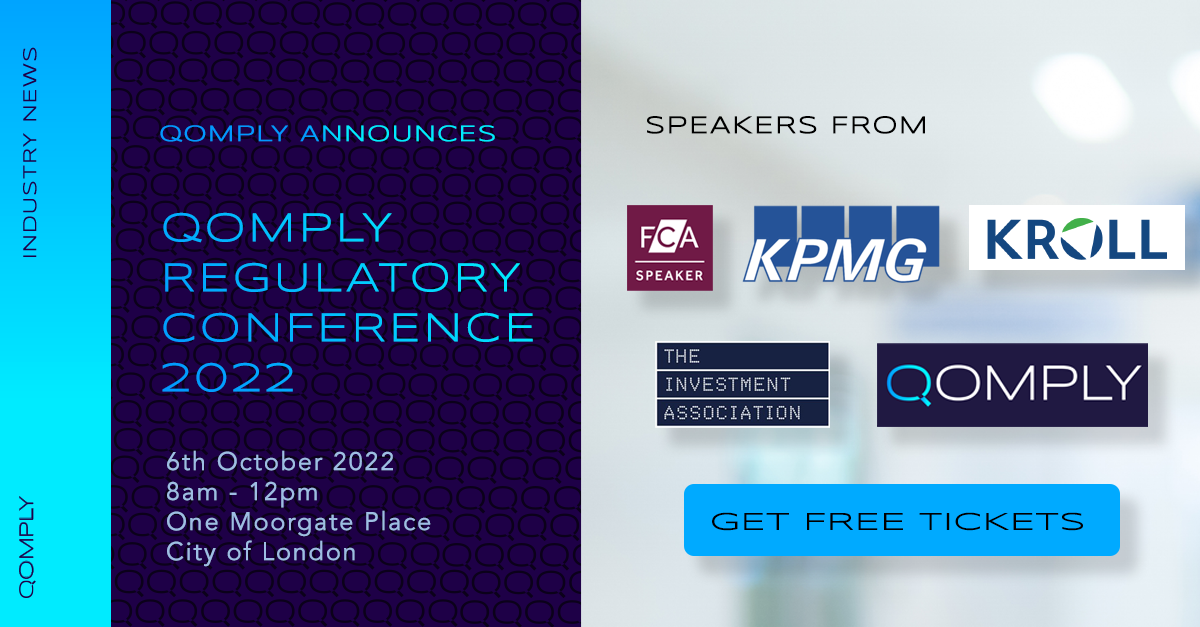 Qomply Regulatory Conference schedule for October 2022