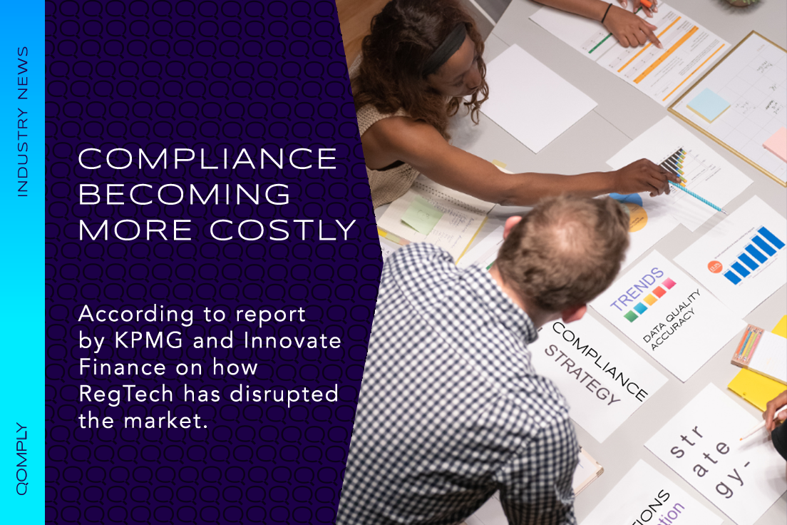 RegTech report highlights increase in cost of compliance for financial firms