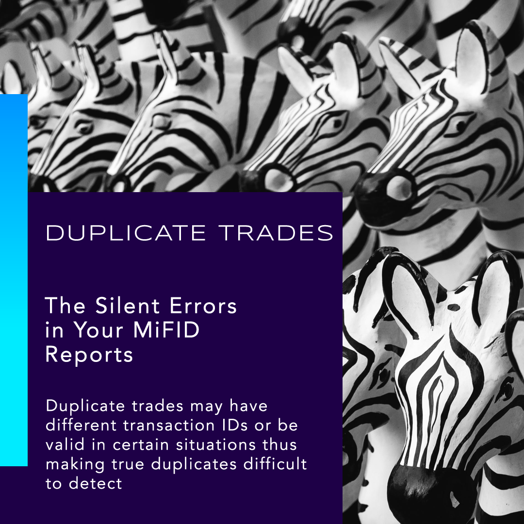 Duplicate transactions with a unique trade id