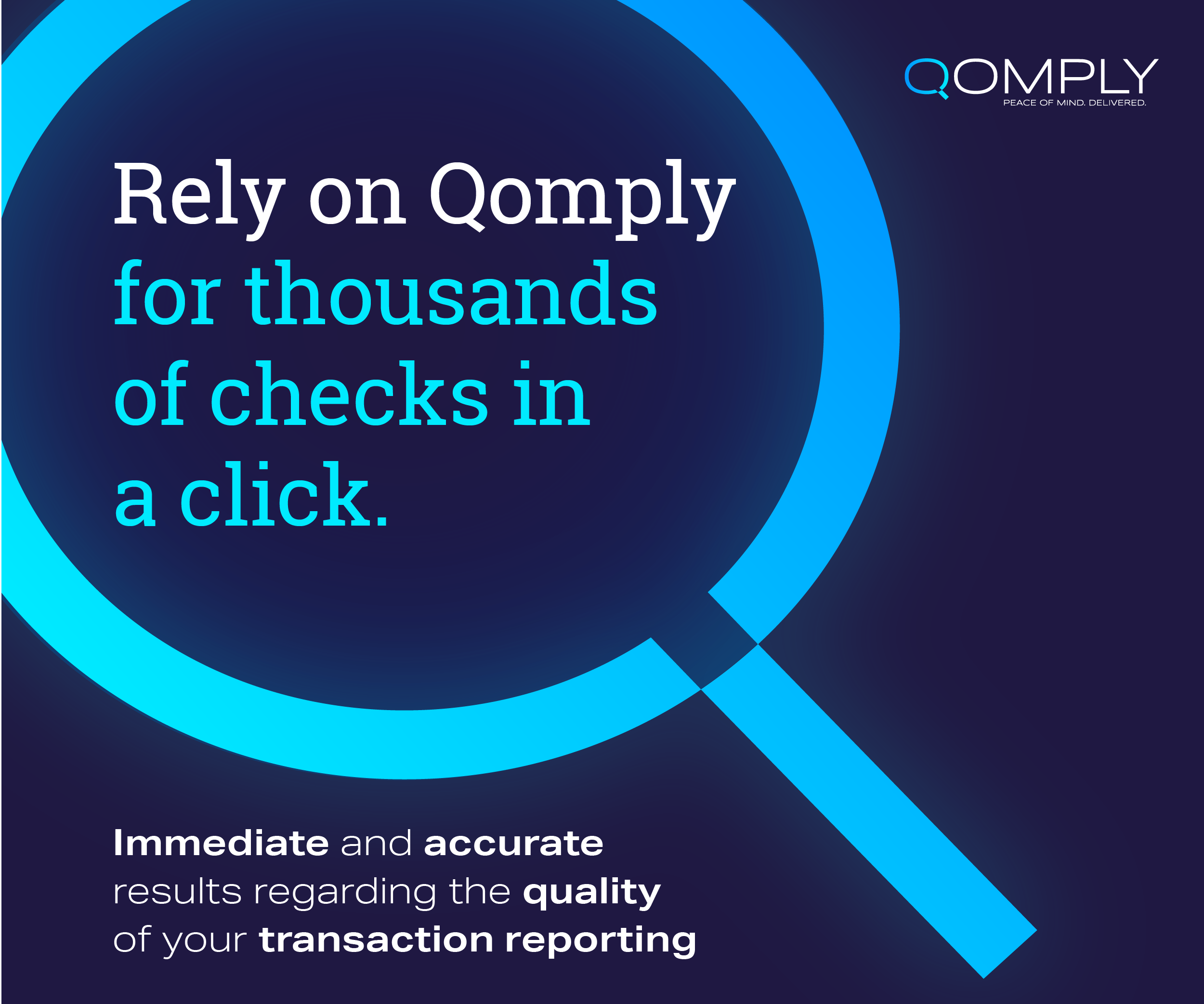 The Qomply Trade Reconciler for MiFID II performs trade reconciliations across large data sets