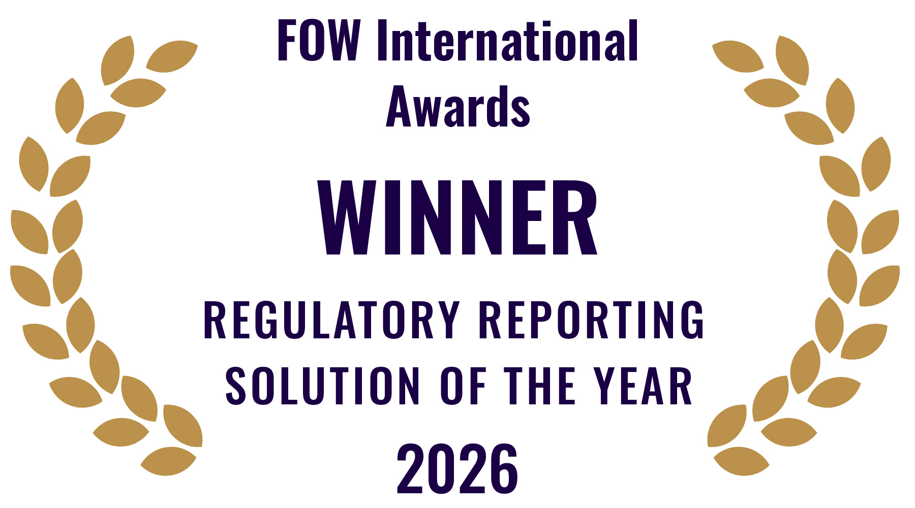 Winner - FOW International Awards - Regulatory Reporting Solution of the Year 2026